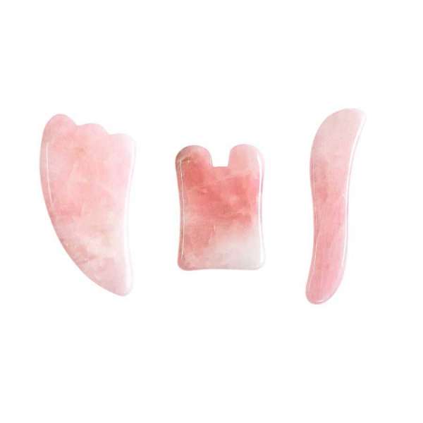 Zoe Ayla 3 pezzi Gua Sha - rose quartz